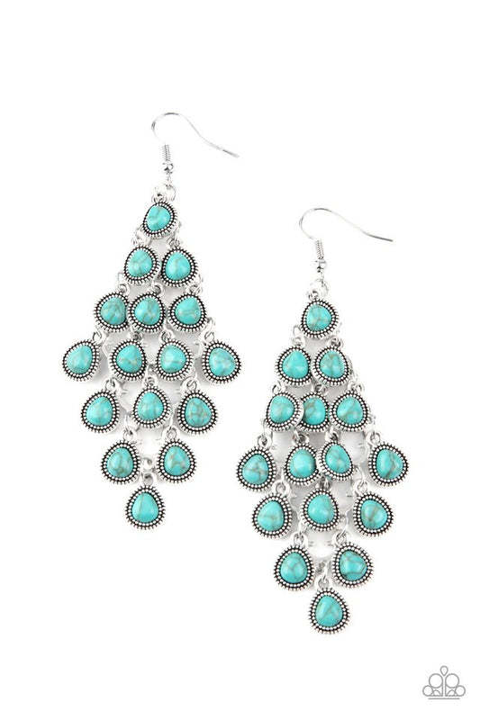 Rural Rainstorms - Blue - Paparazzi Earring Image