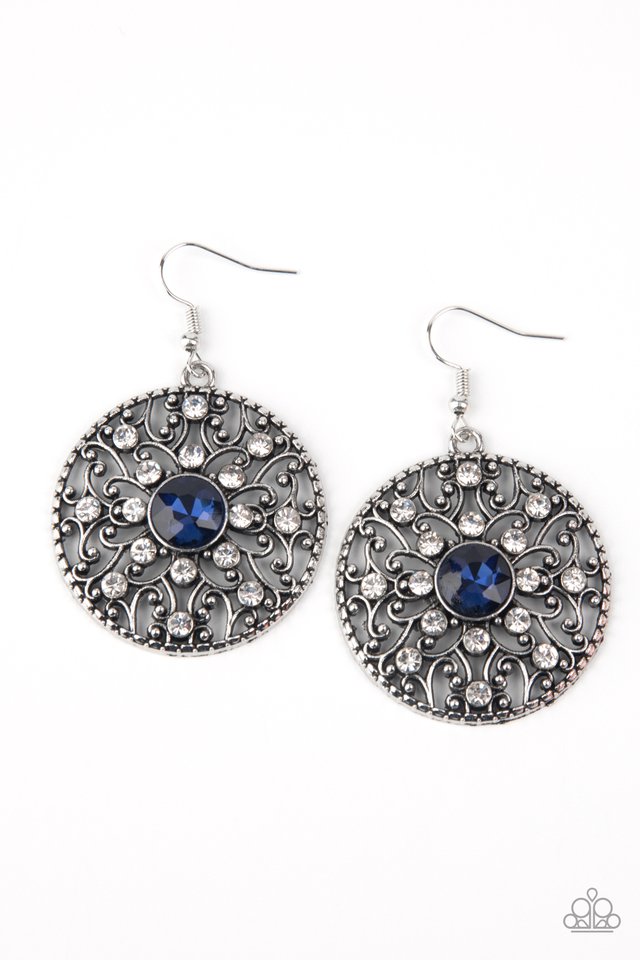 GLOW Your True Colors - Blue - Paparazzi Earring Image