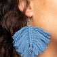 Macrame Mamba - Blue - Paparazzi Earring Image