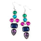 Look At Me GLOW! - Blue - Paparazzi Earring Image