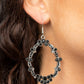 Sparkly Status - Black - Paparazzi Earring Image