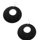 Island Hop - Black - Paparazzi Earring Image