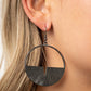 Reimagined Refinement - Black - Paparazzi Earring Image
