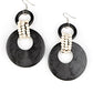 Beach Day Drama - Black - Paparazzi Earring Image