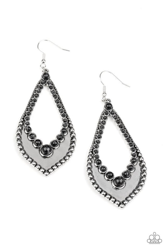 Essential Minerals - Black - Paparazzi Earring Image