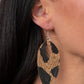 Cork Cabana - Black - Paparazzi Earring Image