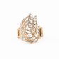 Paparazzi Ring Oct LOP ~ Clear-Cut Cascade - Gold