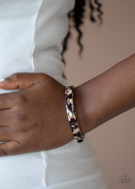 In The HAUTE Zone - Brown - Paparazzi Bracelet Image