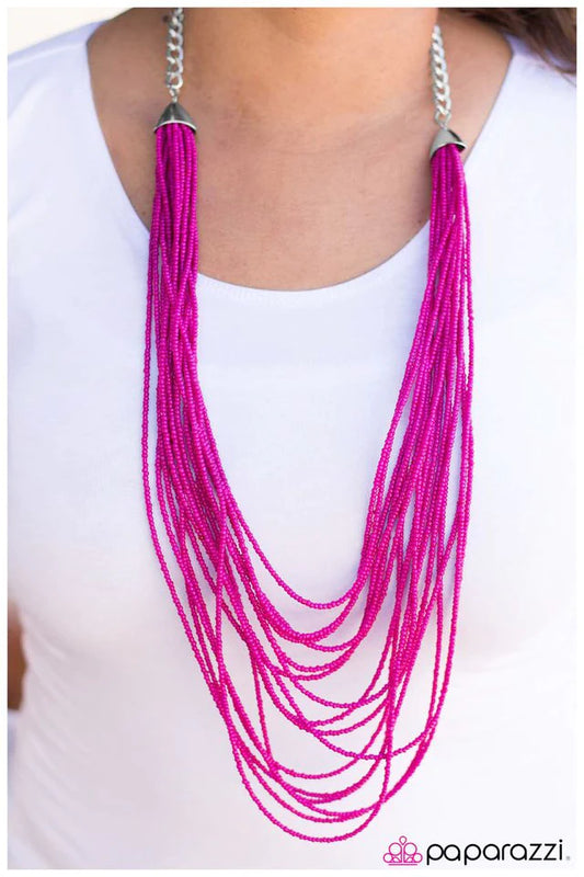 Collar Paparazzi ~ Sunset Samba - Rosa