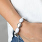 Decadently Dewy - White - Paparazzi Bracelet Image