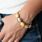 Decadently Dewy - Yellow - Paparazzi Bracelet Image