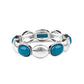 Decadently Dewy - Blue - Paparazzi Bracelet Image
