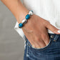 Decadently Dewy - Blue - Paparazzi Bracelet Image