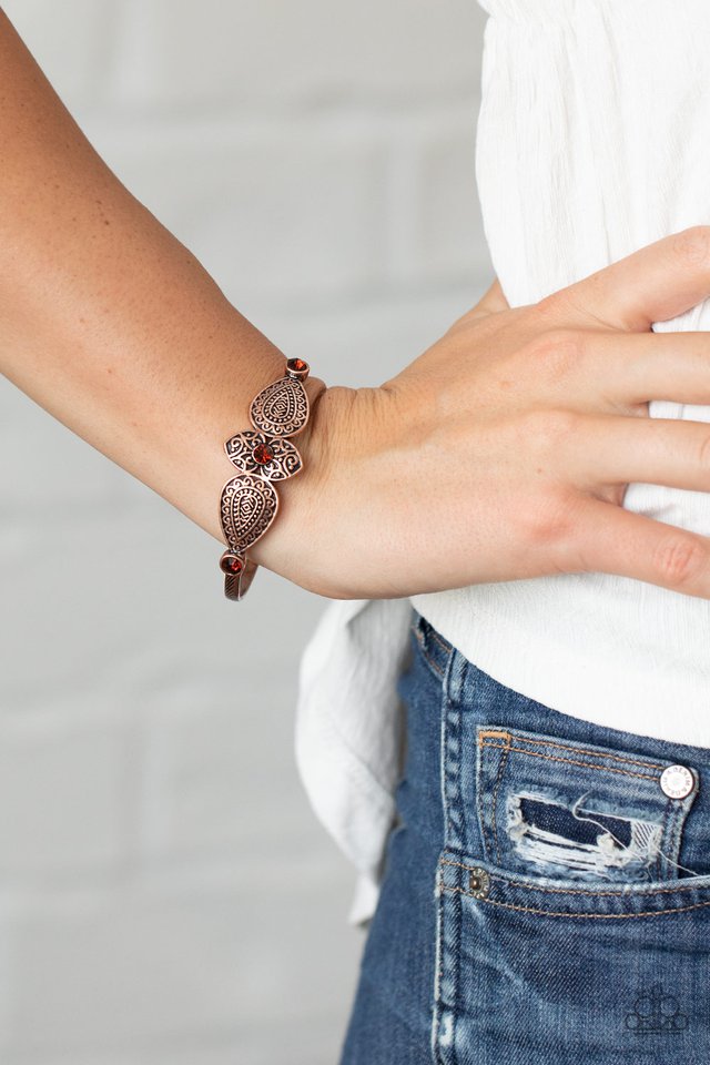 Flourishing Fashion - Copper - Paparazzi Bracelet Image