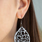 Garden Mosaic - Black - Paparazzi Earring Image
