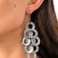 Scattered Shimmer - Black - Paparazzi Earring Image