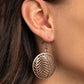 Palm Perfection - Copper - Paparazzi Earring Image