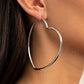 Heartbreaker Hustle - Silver - Paparazzi Earring Image