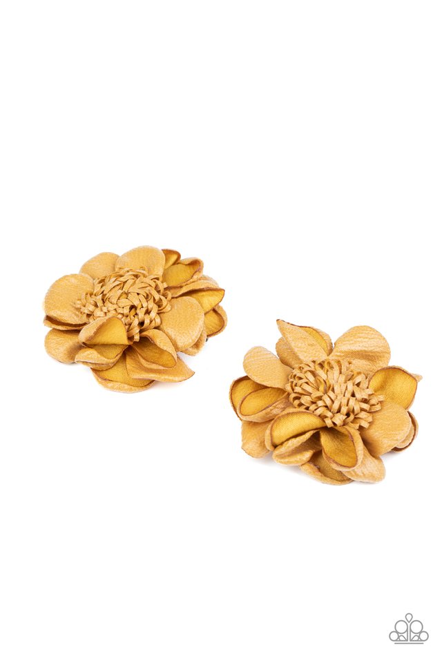 Full On Floral - Yellow - Paparazzi Hair Accessories Image