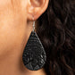 Everyone Remain PALM! - Black - Paparazzi Earring Image