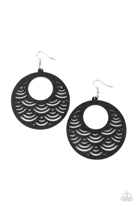 SEA Le Vie! - Black - Paparazzi Earring Image