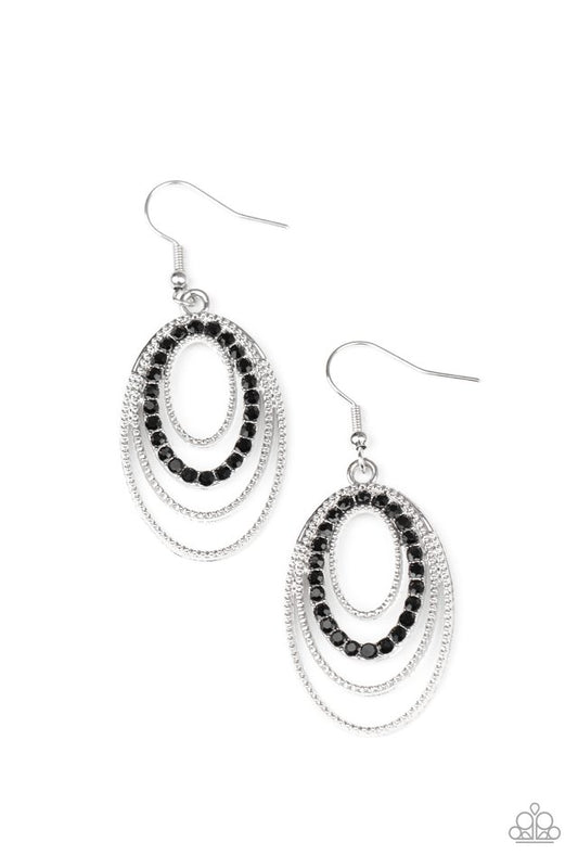 Date Night Diva - Black - Paparazzi Earring Image