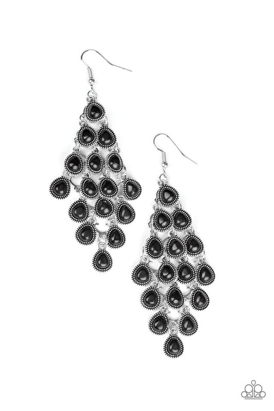 Rural Rainstorms - Black - Paparazzi Earring Image