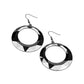 Fiercely Faceted - Black - Paparazzi Earring Image