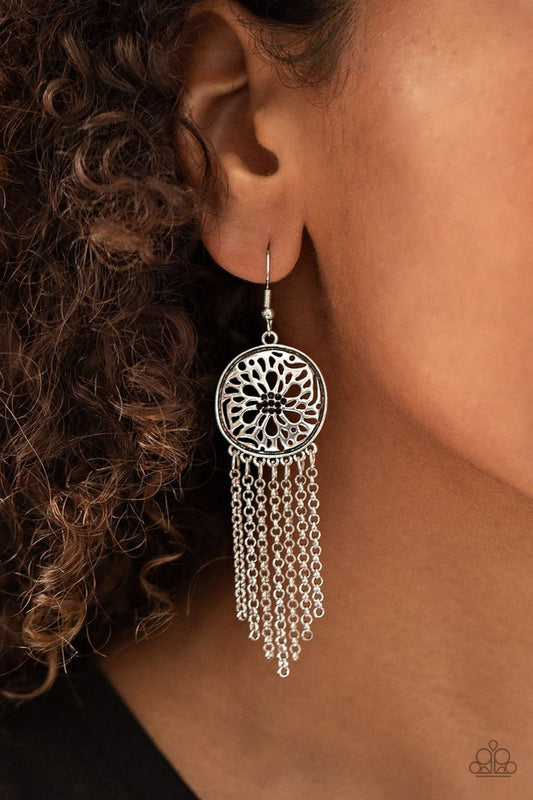 Blissfully Botanical - Black - Paparazzi Earring Image