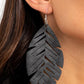 I Want To Fly - Black - Paparazzi Earring Image