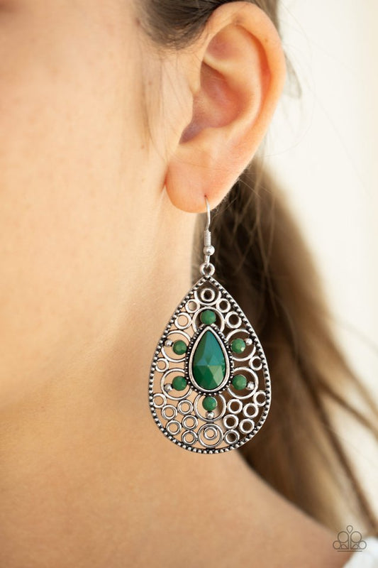 Modern Garden - Green - Paparazzi Earring Image