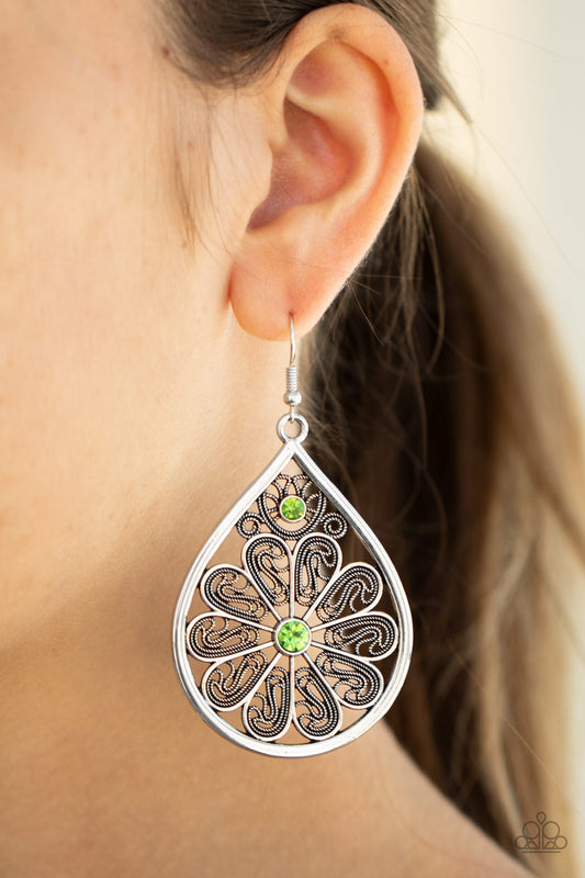 Paparazzi Earring ~ Whimsy Dreams - Green