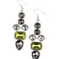 Look At Me GLOW! - Green - Paparazzi Earring Image