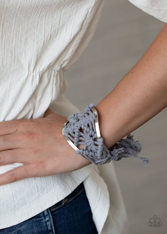 Macrame Mode - Silver - Paparazzi Bracelet Image