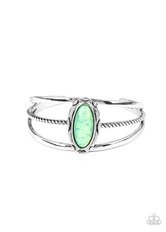 Pulsera Paparazzi ~ Piedra Sahara - Verde