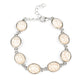 Nice Stonework - White - Paparazzi Bracelet Image