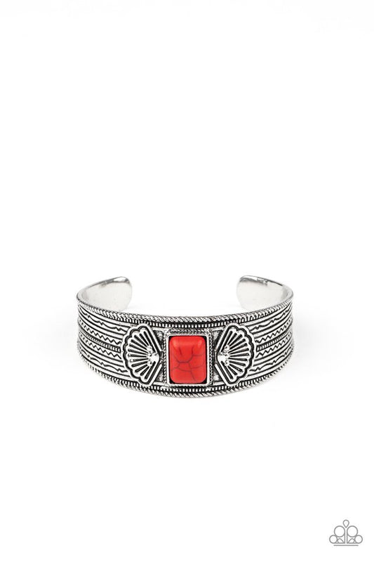 Ocean Mist - Red - Paparazzi Bracelet Image