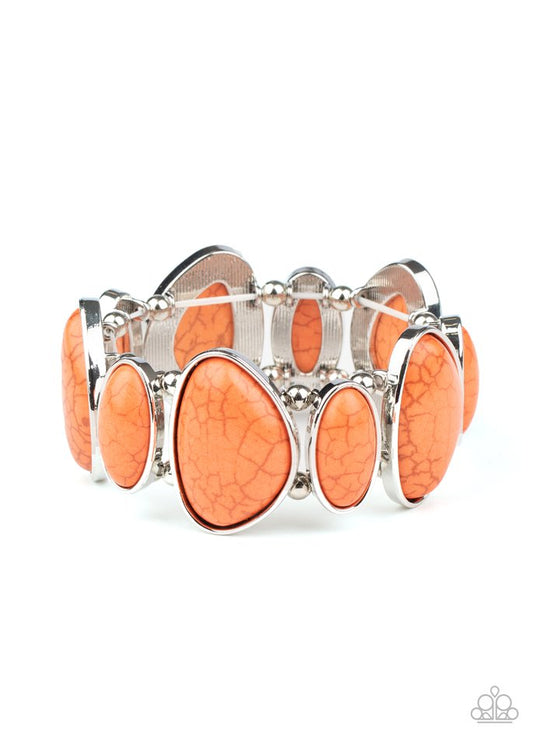 Feel At HOMESTEAD - Orange - Paparazzi Bracelet Image