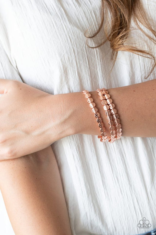 Hammered Heirloom - Copper - Paparazzi Bracelet Image