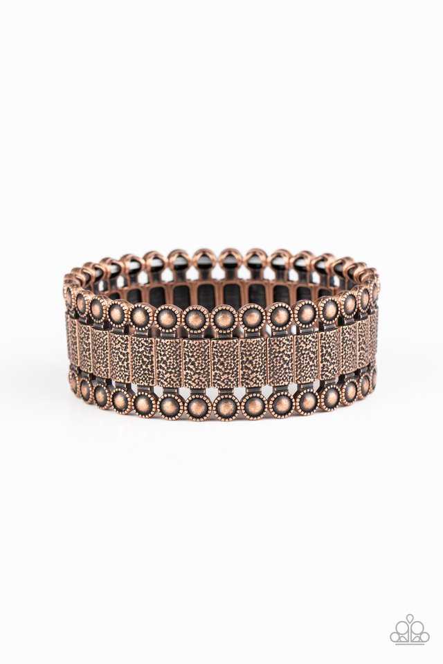 Rustic Rhythm - Copper - Paparazzi Bracelet Image