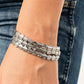 Hammered Heirloom - Silver - Paparazzi Bracelet Image
