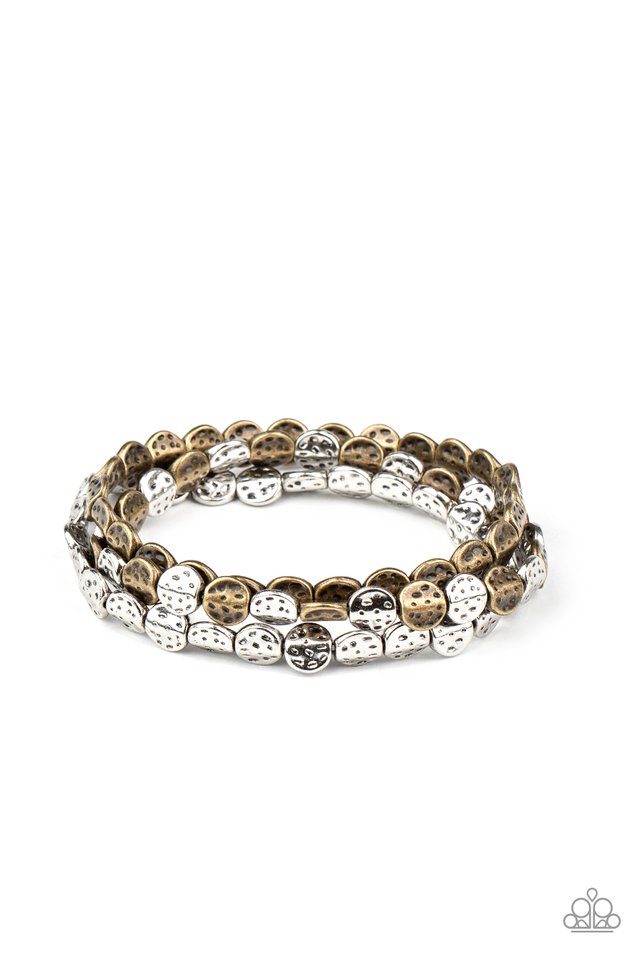 Hammered Heirloom - Multi - Paparazzi Bracelet Image