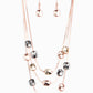 Downtown Reflections - Copper - Paparazzi Necklace Image