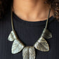 Garden Gatherer - Brass - Paparazzi Necklace Image