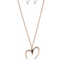 HEARTS So Good - Copper - Paparazzi Necklace Image