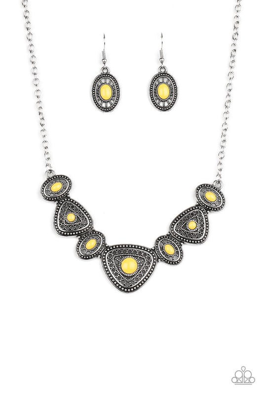 Totally TERRA-torial - Yellow - Paparazzi Necklace Image