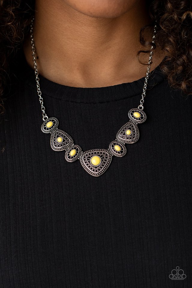 Totally TERRA-torial - Yellow - Paparazzi Necklace Image