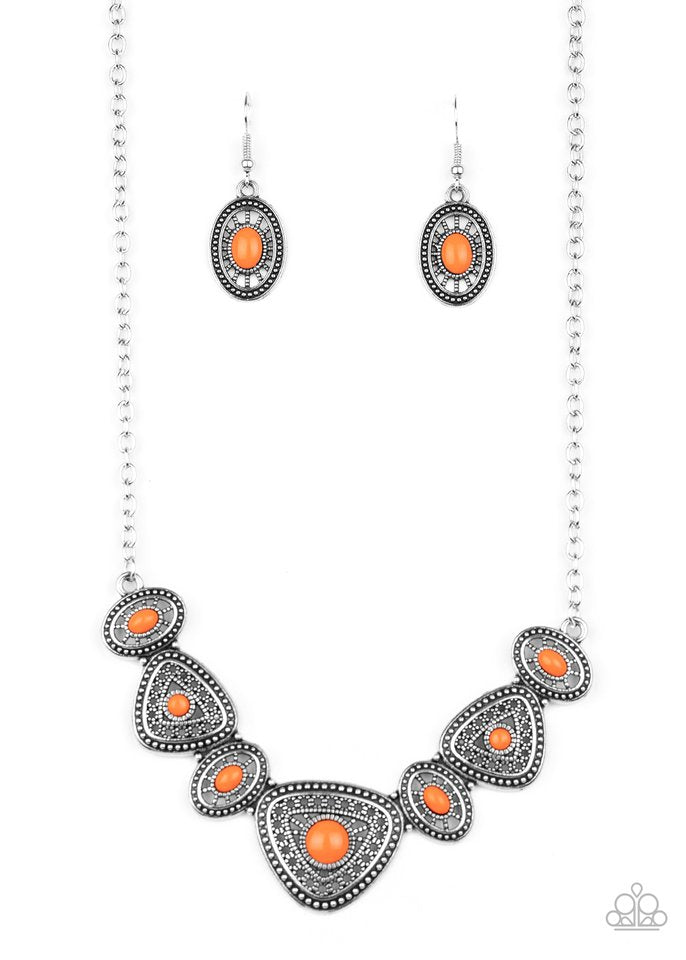 Totally TERRA-torial - Orange - Paparazzi Necklace Image