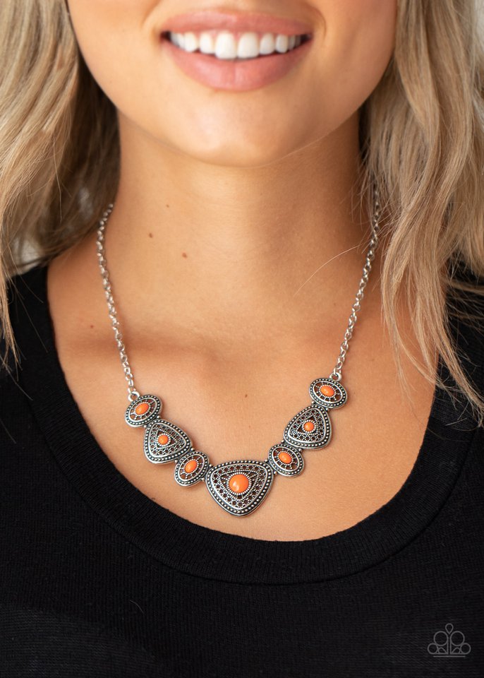 Totally TERRA-torial - Orange - Paparazzi Necklace Image