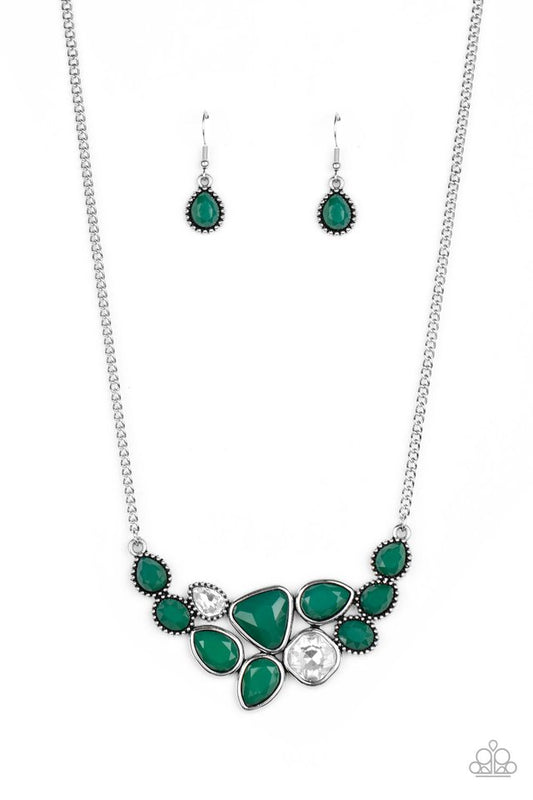 Breathtaking Brilliance - Green - Paparazzi Necklace Image